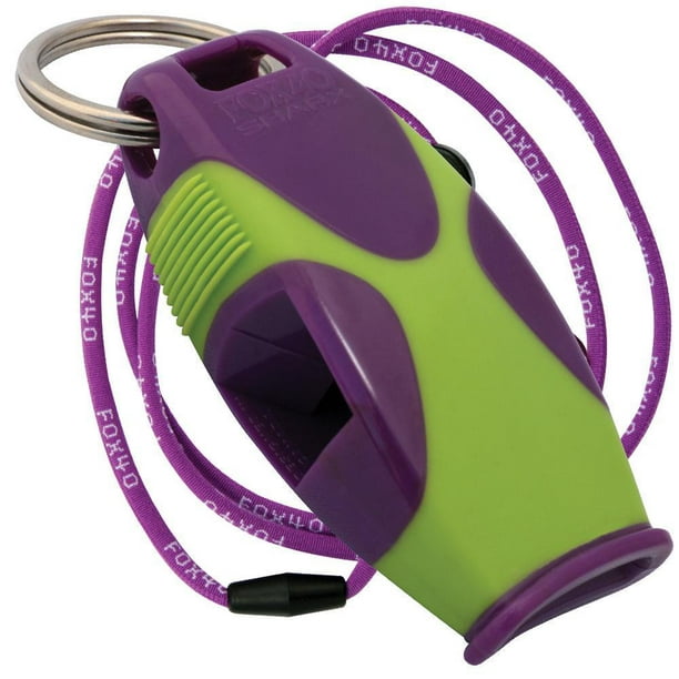 Fox 40 Sharx Whistle With Lanyard Referee Coach Survival Outdoor Safety Dog Lime for sale online 
